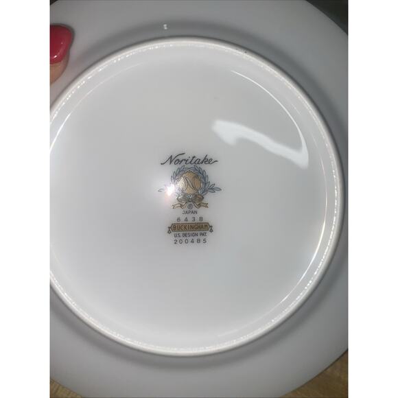 Set Of 8 Noritake Buckingham 6438 6.25” Bread /Butter Or Dessert Plates Japan - Picture 4 of 4